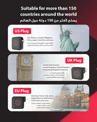 Ska lifestyle Black 3-IN-1 Travel Charger Mag Power Bank