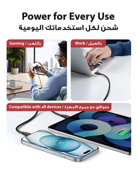 Ska lifestyle Black ENERGY LINE-II USB-A TO USB-C CABLE BLACK
