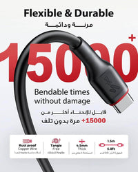 Ska lifestyle Black ENERGY LINE-II USB-C TO USB-C CABLE