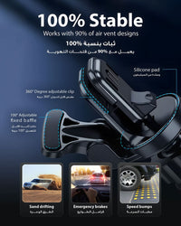 Ska lifestyle Black Mag-Wireless Car Charger Mount