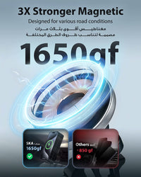 Ska lifestyle Black Mag-Wireless Car Charger Mount