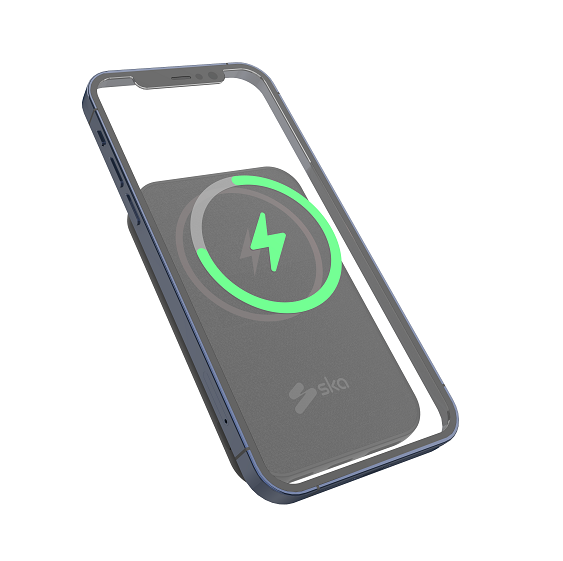 Ska lifestyle Black Magnetic Wireless Power Bank