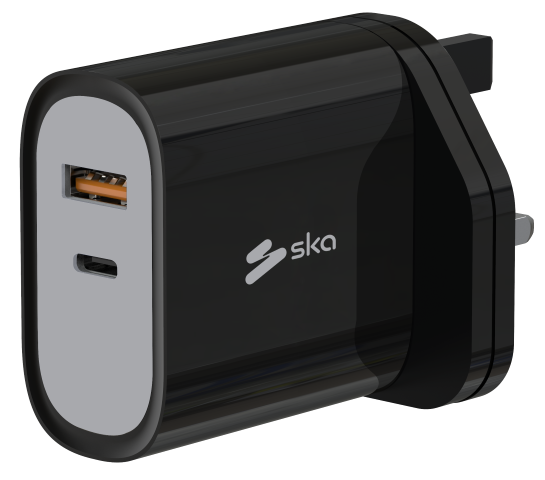 Ska lifestyle Black SKA Swift - 38W Wall Charger