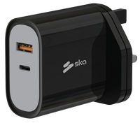 Ska lifestyle Black SKA Swift - 38W Wall Charger