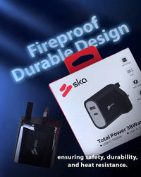 Ska lifestyle Black SKA Swift - 38W Wall Charger