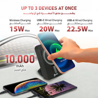 Ska lifestyle Power Bank Black Re-Fuel Mag-Wireless 10000 Power Bank